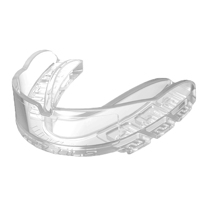 Dental Injuries in children : image showing a transparent mouthguard